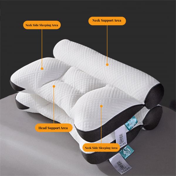 Ergonomisches Gänsedaunenkissen mit Nackenstütze