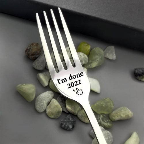 I forking Love You Engraved Fork
