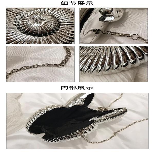 Luxury Acrylic Shell Clutch Bag