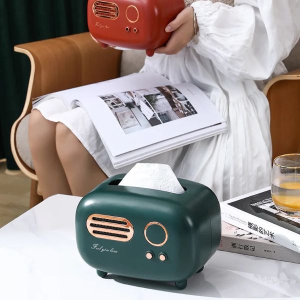 レトロラジオティッシュボックス