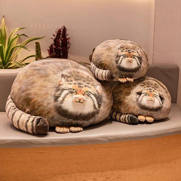 3Dパラス猫ぬいぐるみ