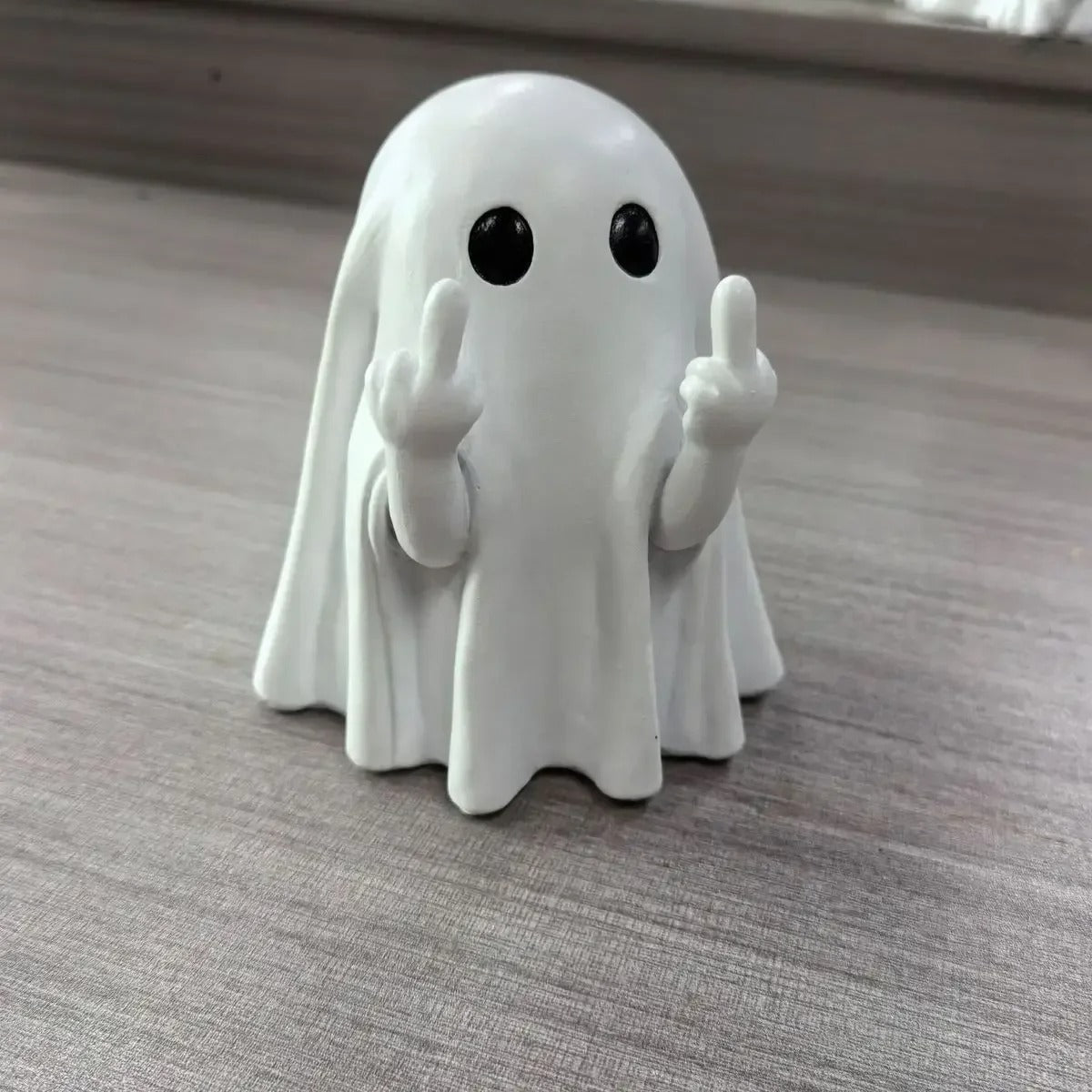 Middle Finger Ghost Statue