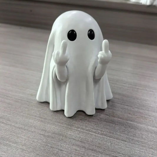 Middle Finger Ghost Statue