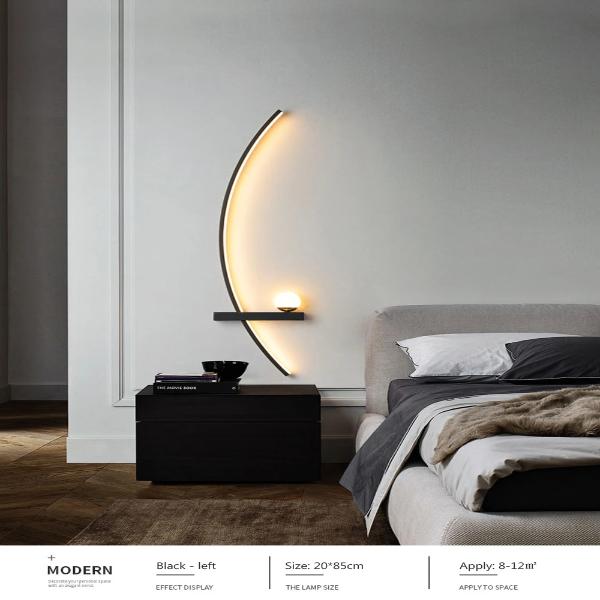 Modern LED Minimalist Bedside Arc Lamp