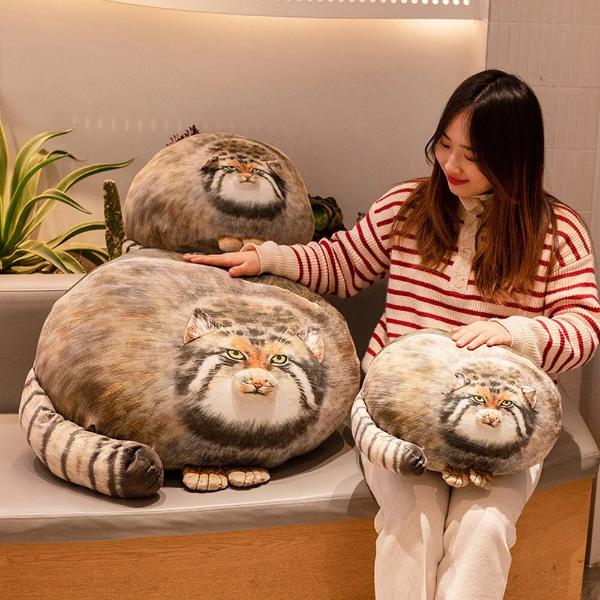 3Dパラス猫ぬいぐるみ