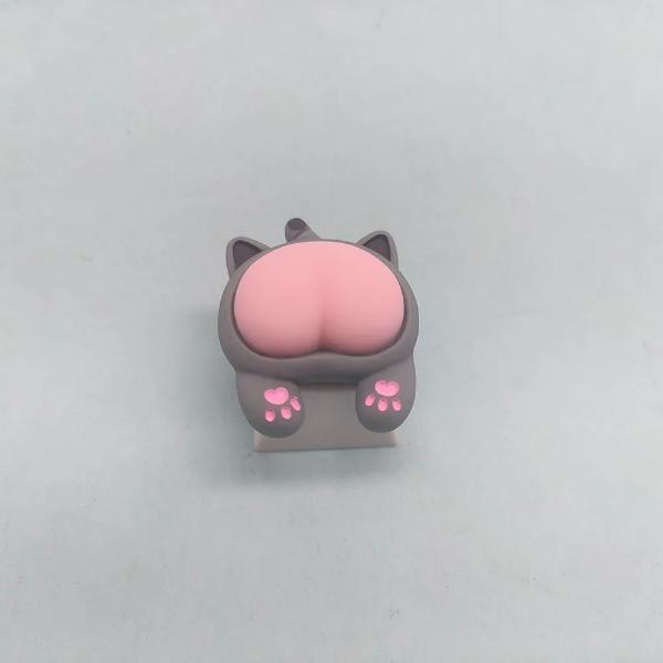 カスタム ゲーミング 猫の足跡とお尻のキーキャップ