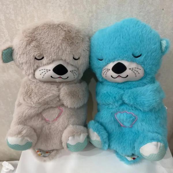 Breathing Plush Otter & Koala With Heartbeat Sleeping Aid