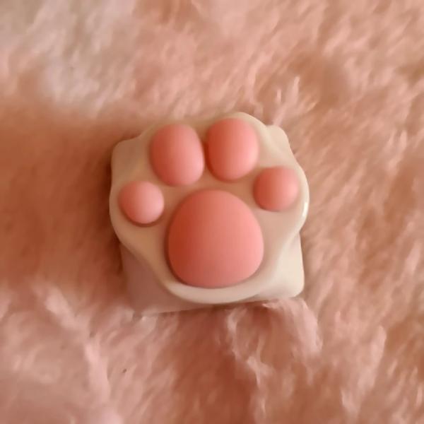 カスタム ゲーミング 猫の足跡とお尻のキーキャップ