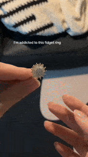 Dianty 女性用泣き顔リング & 重ね付け可能な顔リング