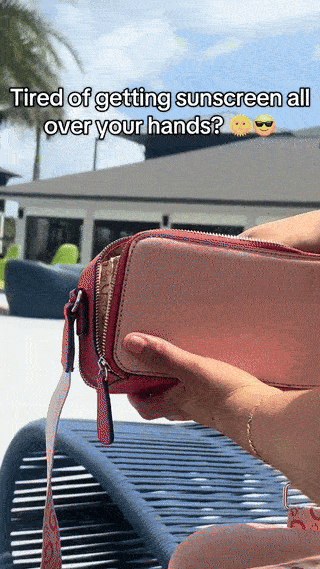 SunSlinger™ refillable sunscreen applicator