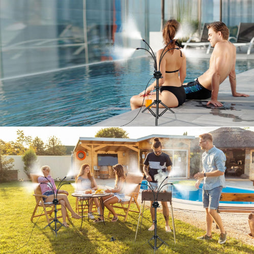 MistyFlex™ Standing Mister – Adjustable Height Outdoor Misting System