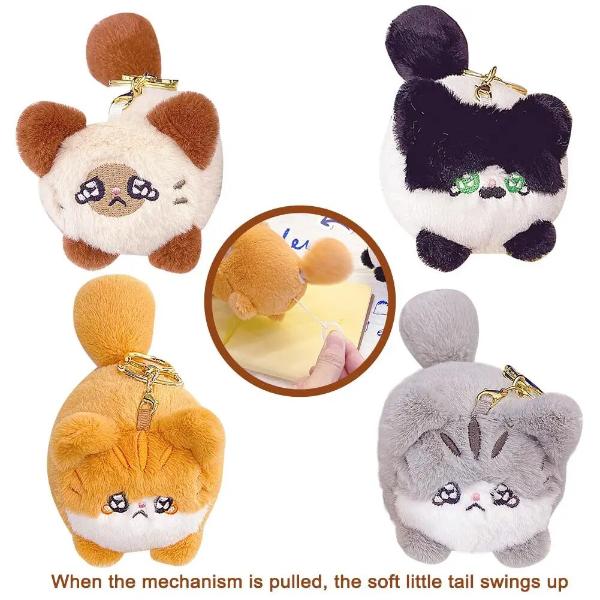GRATISGESCHENK (BIS ZU 24,99 $): Schlüsselanhänger mit Plüschkatze und wedelndem Schwanz