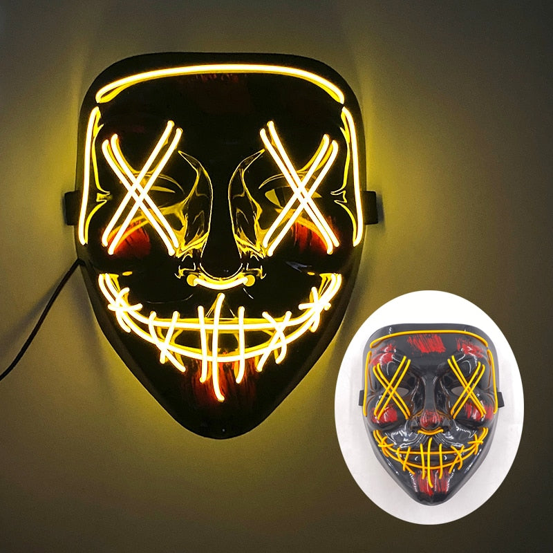 2023 Halloween LED Purge Maske