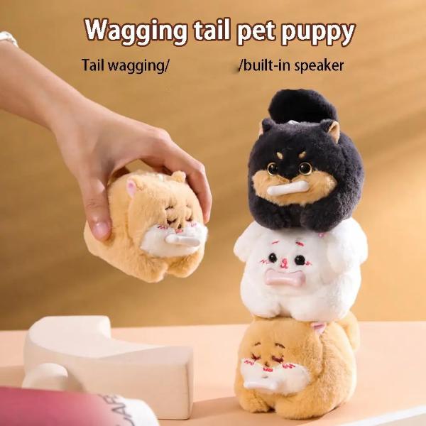 Wagging Tail Cat Plush Key Chain Bag Pendant