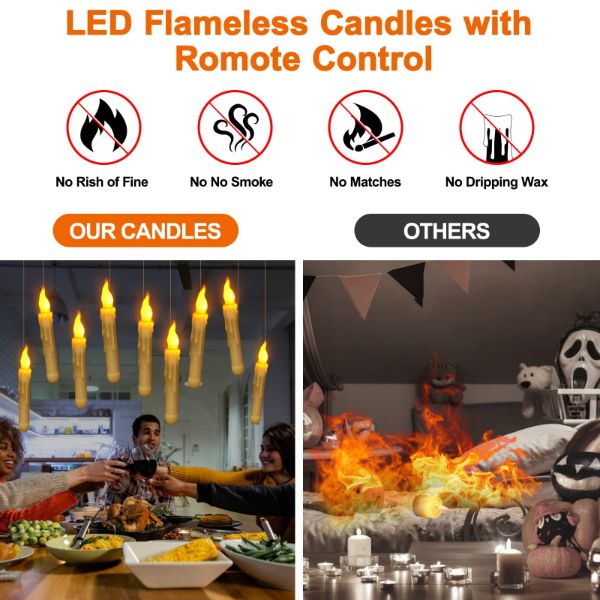 Mystical Floating Battery Candles