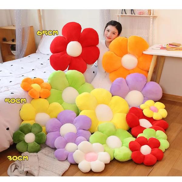SOFA-LICIOUS Premium Flauschiges Blumen-Sofakissen