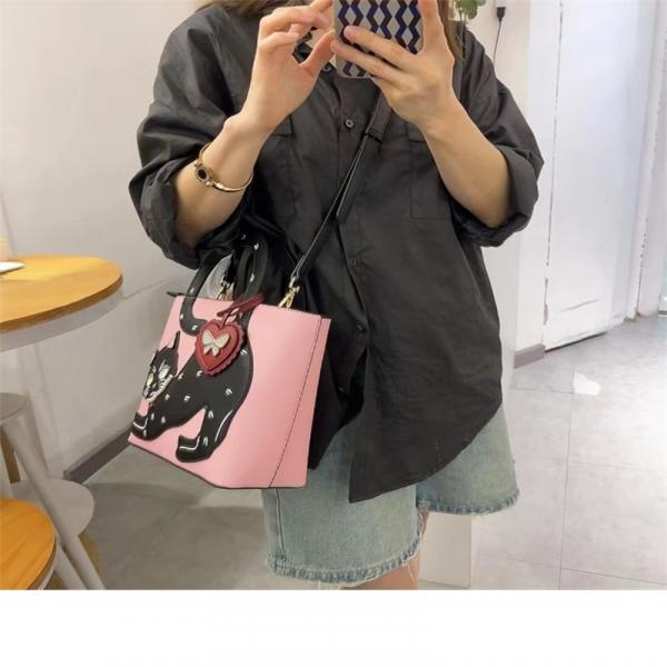 ロングテール プレミアム キャット クロスボディ ハンドバッグ