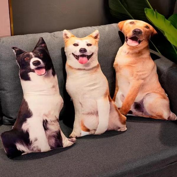 3D犬ぬいぐるみ枕