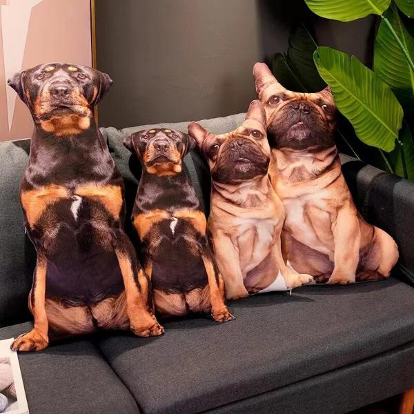 3D犬ぬいぐるみ枕