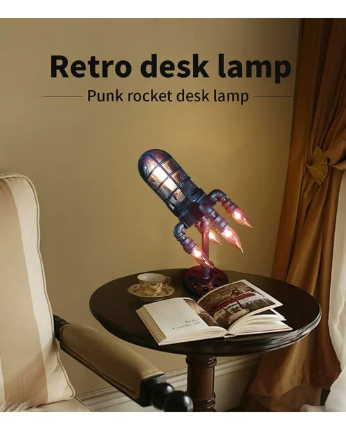 Steampunk-Raketenlampe
