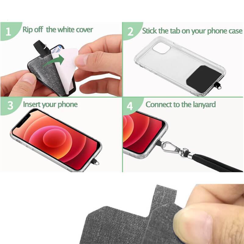 ユニバーサルクロスボディナイロンパッチ電話ストラップ