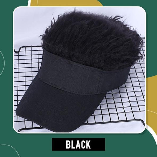 Amazing Flair Hair Visor Cap - DealbagcoBlack