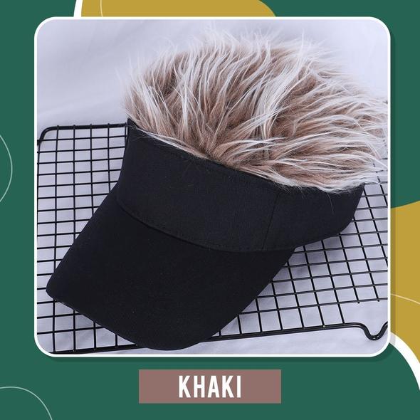 Amazing Flair Hair Visor Cap - DealbagcoKhaki