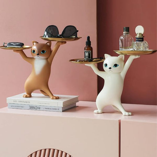 エジプトの猫の収納置物