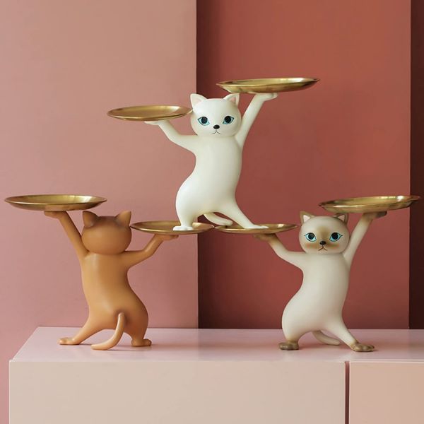 Egyptian Cat Storage Figurine