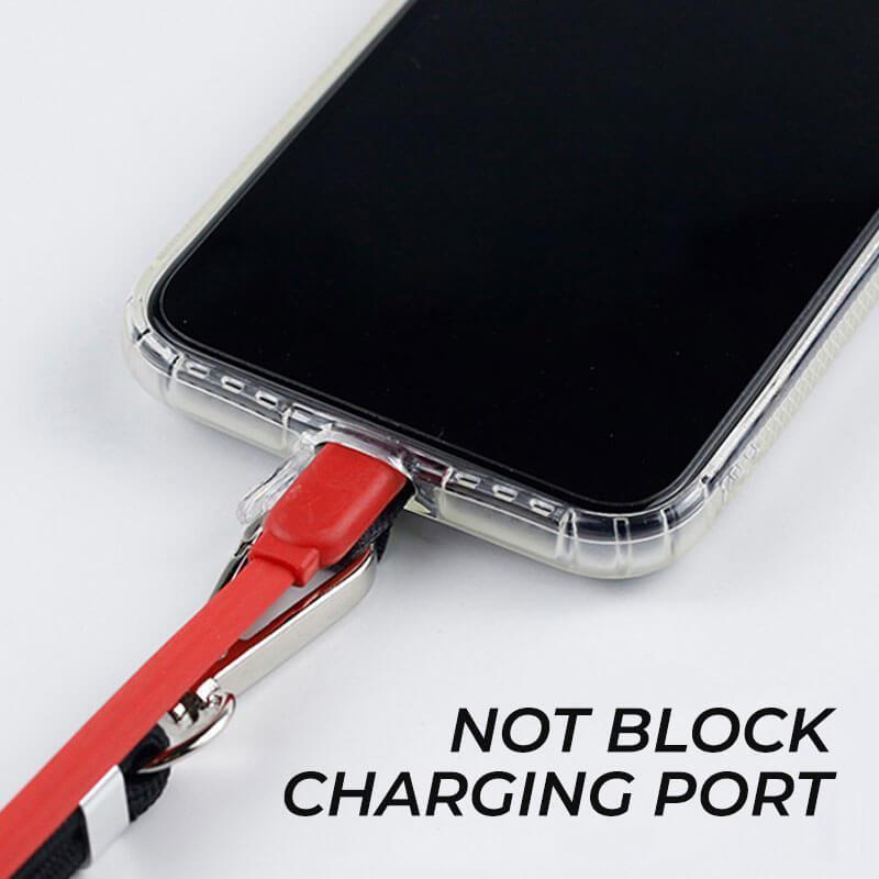ユニバーサルクロスボディナイロンパッチ電話ストラップ