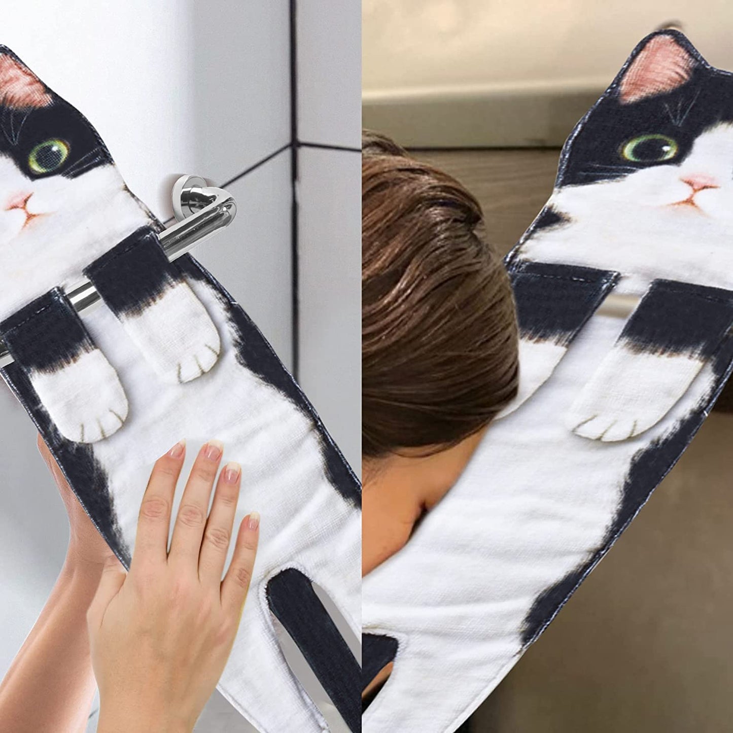 おもしろかわいい猫タオル