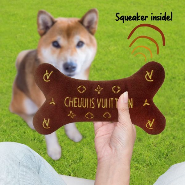 Luxuriöses Designer-Kauspielzeug für Hunde mit Quietscheffekt