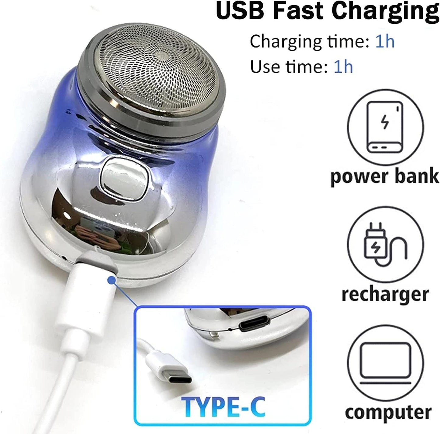 Tragbarer Mini-Elektrorasierer von ZAO