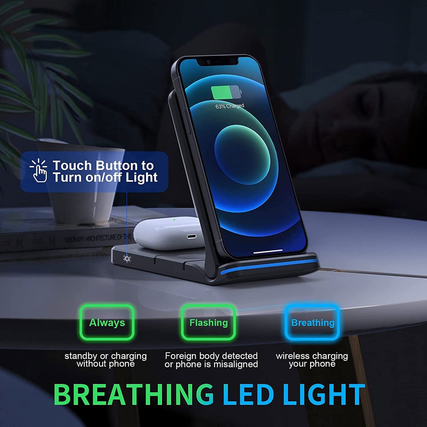 Wireless 3-in-1 Fast Charging Station