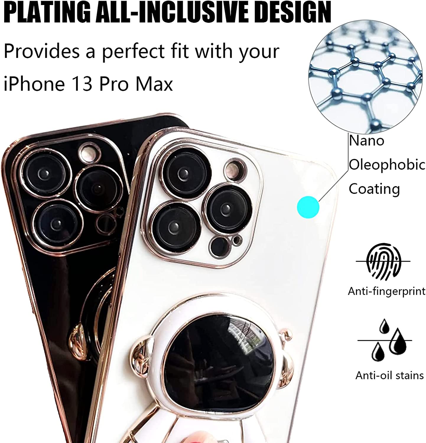 Astronauten-Handyhülle mit Ständer für iPhone