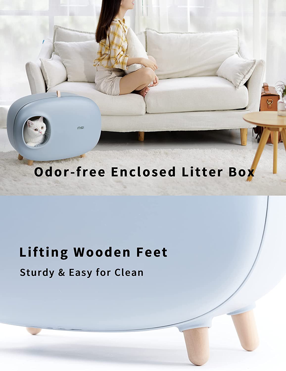 MakeSure Cat Litter Box