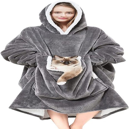 Snoozy Blanket Cat Hoodie
