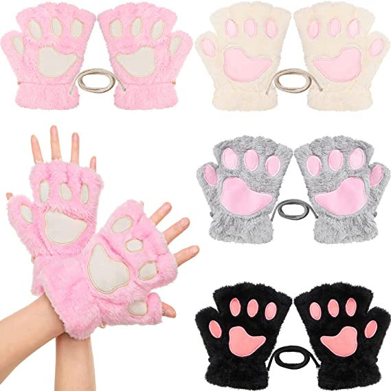 Cat Paw Winter Gloves