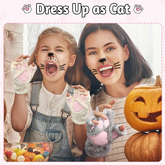 Cat Paw Winter Gloves