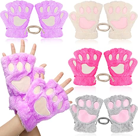 Cat Paw Winter Gloves