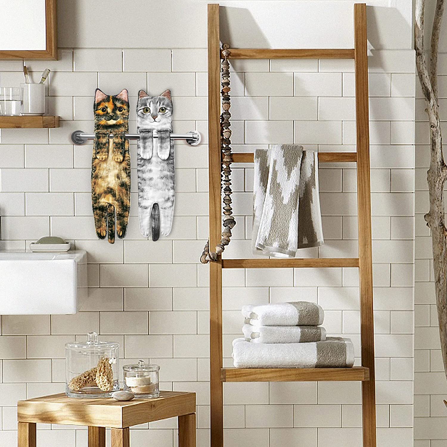 Funny Cute Cat Towel