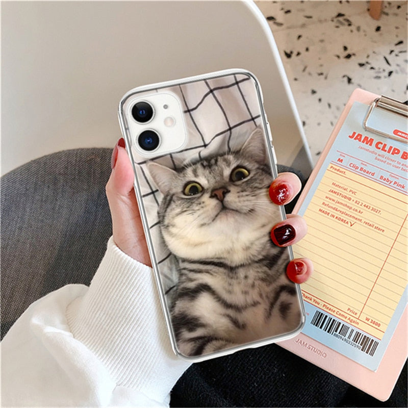 柴犬&猫デザインスマホケース