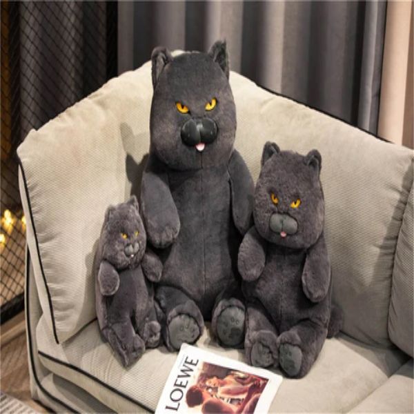 Fuming Furball Schwarze Katze Squish Plüschtier
