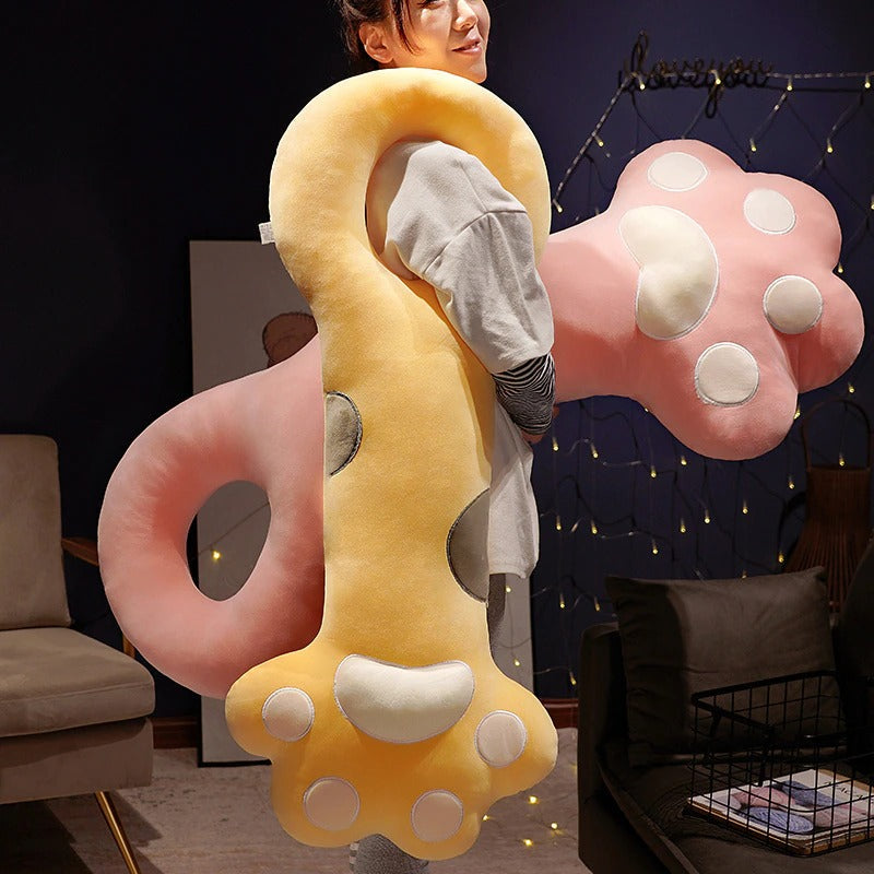 Kawaii Long Cat Paw Full Body Pillow