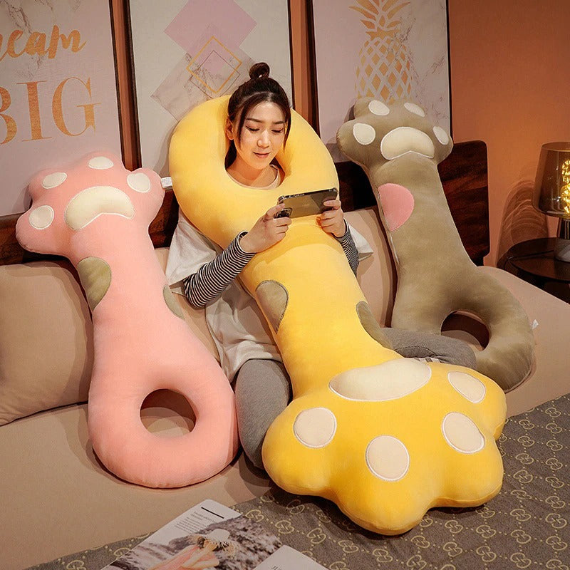 Kawaii Long Cat Paw Full Body Pillow