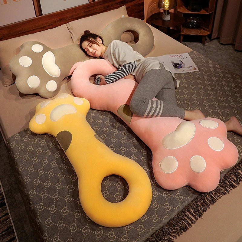 Kawaii Long Cat Paw Full Body Pillow