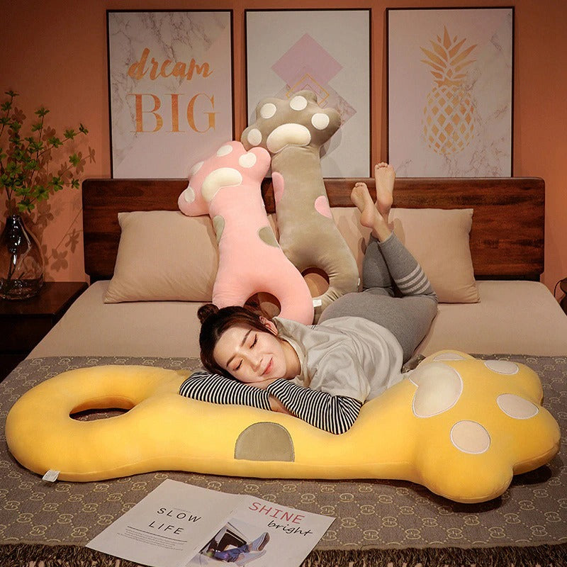 Kawaii Long Cat Paw Full Body Pillow