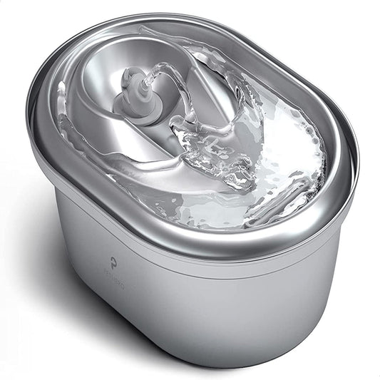 OANDO Stainless Steel Cat Water Fountain