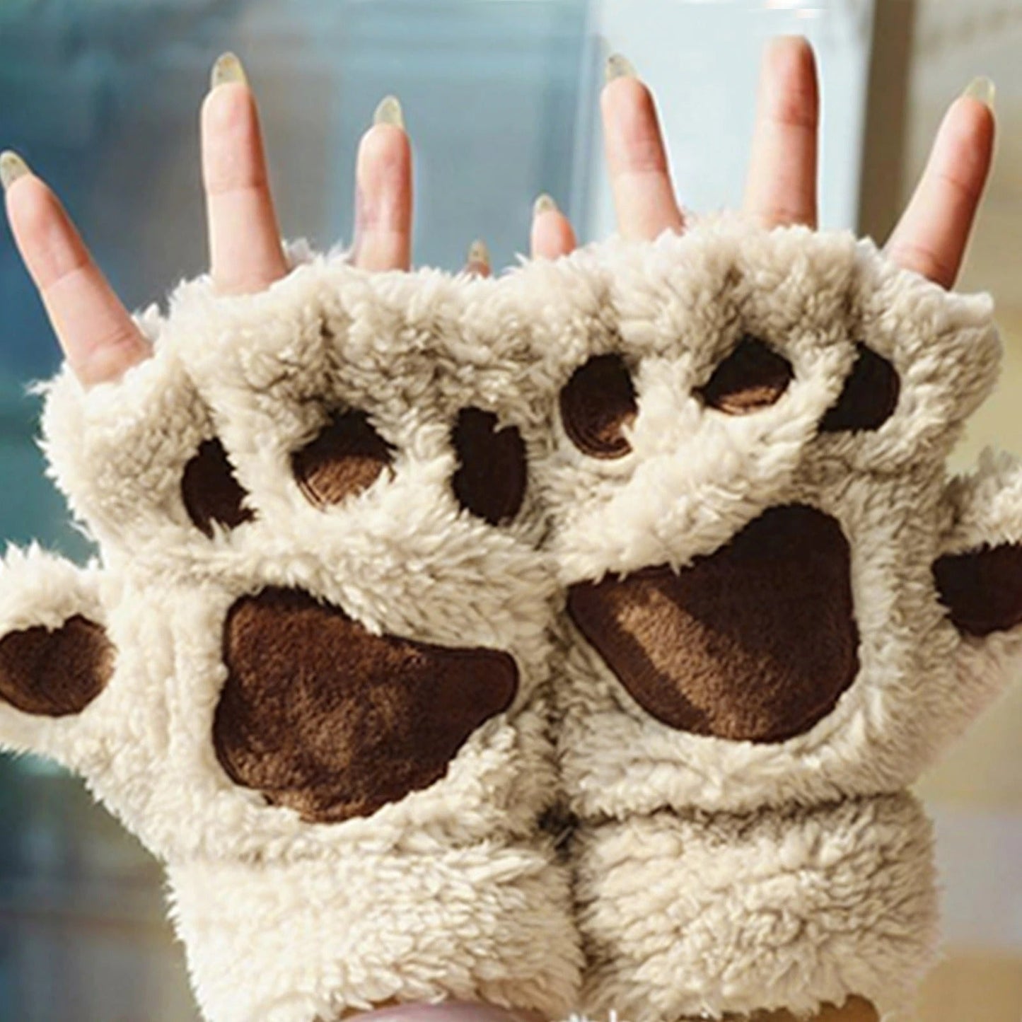 Cat Paw Winter Gloves