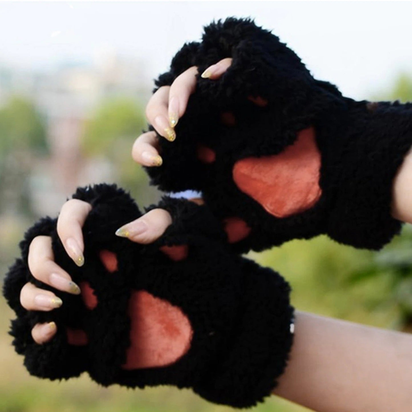 Cat Paw Winter Gloves